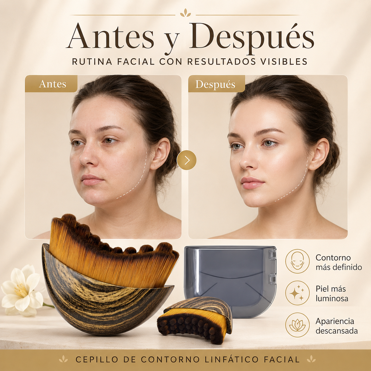 Cepillo Facial Para Contorno Linfatico