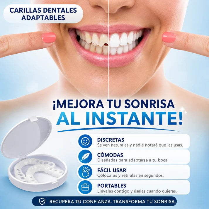 Carillas Dentales Removibles – Sonrisa Perfecta al Instante.