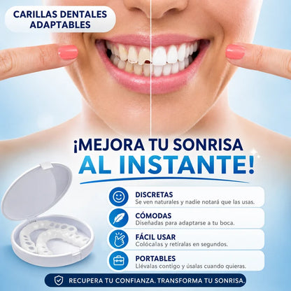 Carillas Dentales Removibles – Sonrisa Perfecta al Instante.