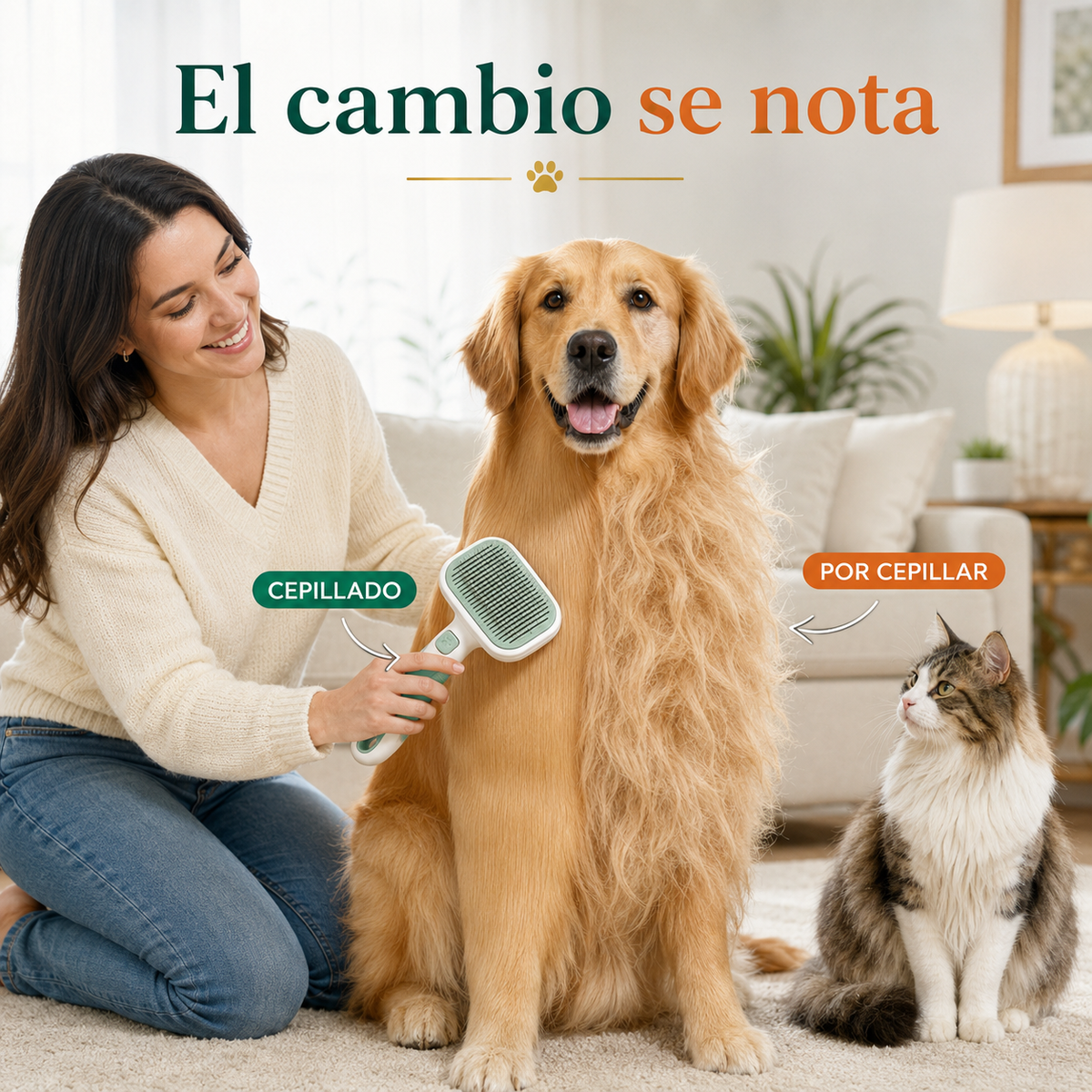 PetLiso™ – Cepillo de Vapor 3 en 1 para Perros y Gatos