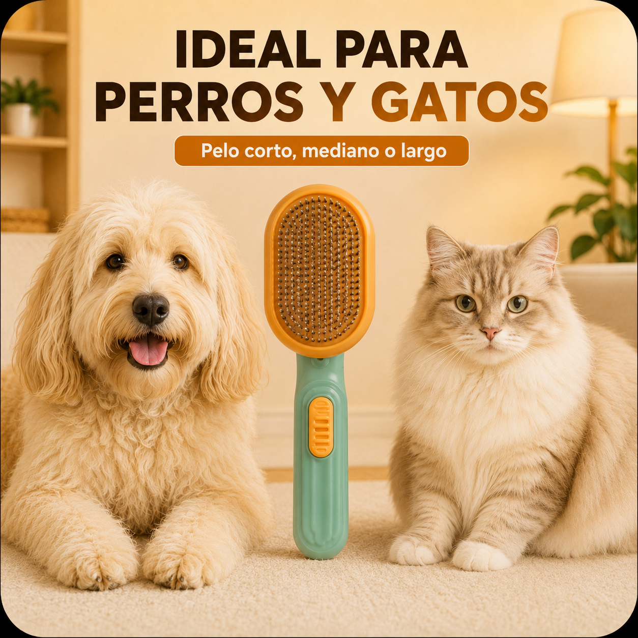 PetLiso™ – Cepillo de Vapor 3 en 1 para Perros y Gatos