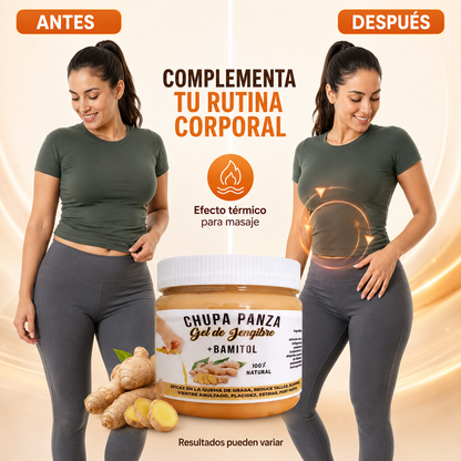 Gel Corporal Reafirmante de Jengibre + Bamintol – Chupa Panza